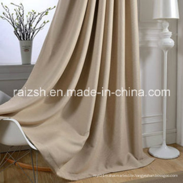 Modern Minimalist Living Room Blackout Thick Solid Color Linen Curtains